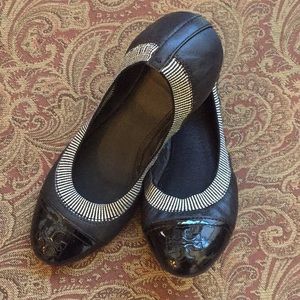 Tory Burch Black Ballet Flats Size 8.5